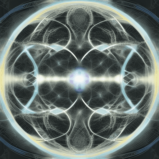Artistic image based on ying-yang with the concepts of artificial intelligence and data engineering both concepts appear and there is an intersection between them