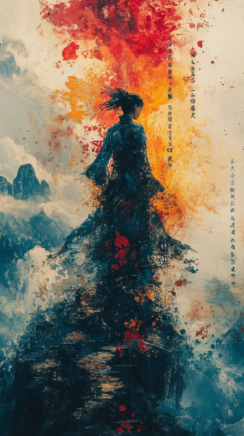 A stunning watercolor painting on canvas of a beautiful woman, in the style of claude monet ::1 4 giverny, impressionism, impressionistic landscapes, pastel colors, impressionistic portraits ::1 3 exaggerated blurry brushstrokes ::1 5 ::1 --ar 9:16 --stylize 750 --v 6. 1