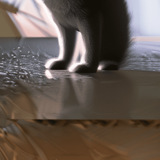 Photo of a ultra realistic black cat, dramatic light, cinematic lighting, battered, low angle, trending on artstation, 4k, hyper realistic, focused, extreme details, unreal engine 5, cinematic, masterpiece, art by studio ghibli, intricate artwork by john william turner