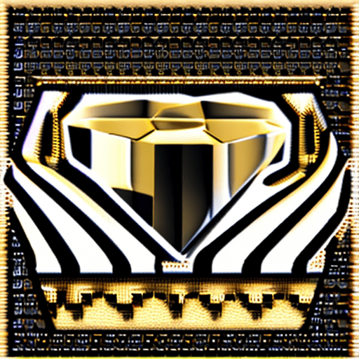 Logo with name soundsgood. Diamond black, golden light.