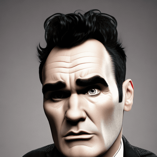 Photo of a ultra realistic morrissey face