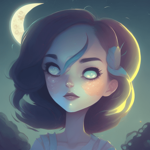Moon emoji, art by lois van baarle and loish and ross tran and rossdraws and sam yang and samdoesarts and artgerm, digital art, highly detailed, intricate, sharp focus, trending on artstation hq, deviantart, unreal engine 5, 4k uhd image