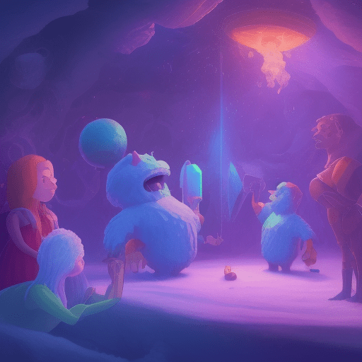 Una ilustración colorida y dinámica que muestre dos escenas lado a lado. En la escena de la izquierda, etiquetada como 'icebreaker', se ve un grupo diverso de personas formando un círculo, rompiendo simbólicamente un bloque de hielo con martillos, sonriendo y presentándose. En la escena de la derecha, etiquetada como 'energizer', el mismo grupo está en movimiento, saltando y estirándose, con rayos de energía dibujados alrededor de ellos. El fondo debe ser brillante y alegre, con elementos que sugieran un entorno de aprendizaje como libros, pizarras y bombillas de ideas