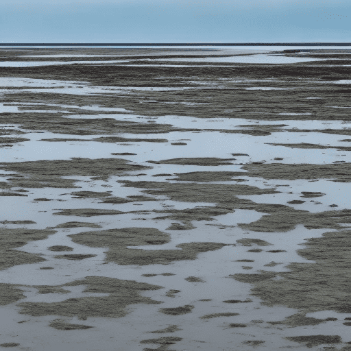 Desolate tides that stretch out into the horizon, these areas are often muddy and barren, the island is part of the wadden sea, characterized by its unique intertidal zone, this area is known for its biodiversity, including creatures like moon jellies and horseshoe crabs, the island itself is remote and rugged, with a stark, the overall ambiance is one of a post-apocalyptic earth, eerie, digital world with neon lights, sleek designs, and futuristic elements, a vast digital landscape filled with towering structures, glowing pathways, and intricate circuits, the sky with a faint reddish hue, casting an eerie, otherworldly glow over the jungle, the road, with dirt and advanced materials, a dusty red path winding through the jungle, the dust settle on the road, cutting through the dense jungle, it is flanked by thick vegetation on both sides, with overhanging branches and vines that create a tunnel-like effect, the surface of the road is uneven, composed of dirt and gravel, with numerous potholes and patches of mud,