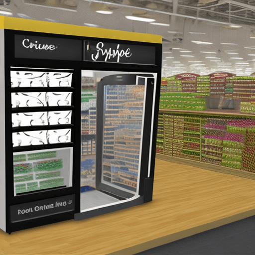Create and eyewear kiosk that people can shop eyeglasses and sunglasess, located inside a supermarket like whole foods