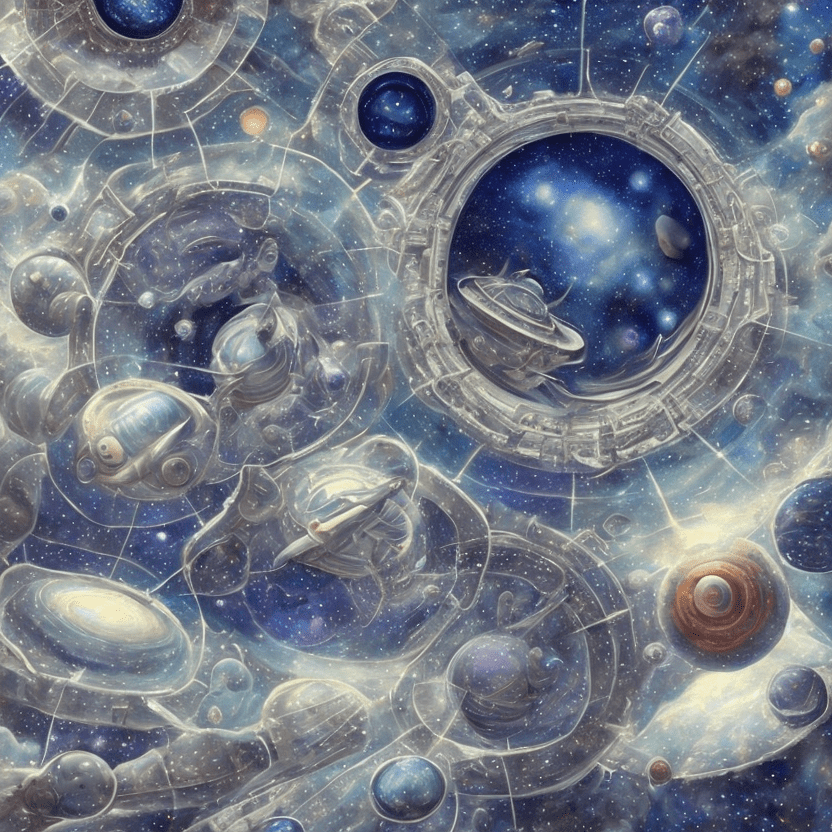 High-quality professional photo of an adorable celestial cosmical astro depiction of life in a spaceship, taken with an extremely professional sharp pro camera lens shot. Hyperrealism and ultra-realism, capturing every intricate detail with precision. The composition will be perfectly corrected, | every element is harmoniously arranged to create a visually stunning | cosmic spaceship-style, evoking a sense of wonder and exploration.