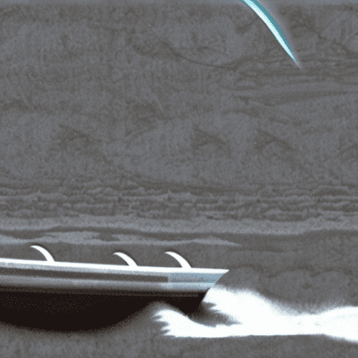 A boat on the moon
