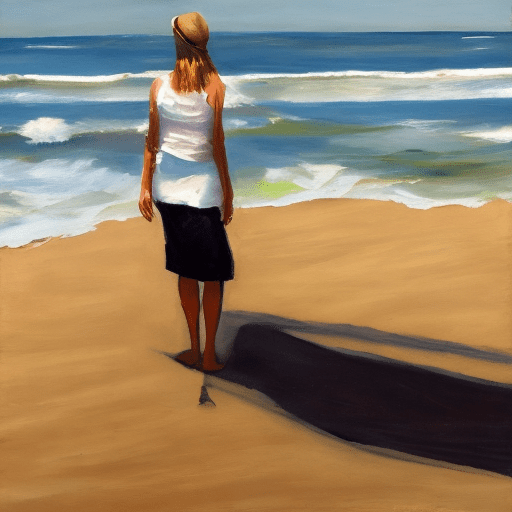 Woman on the beach