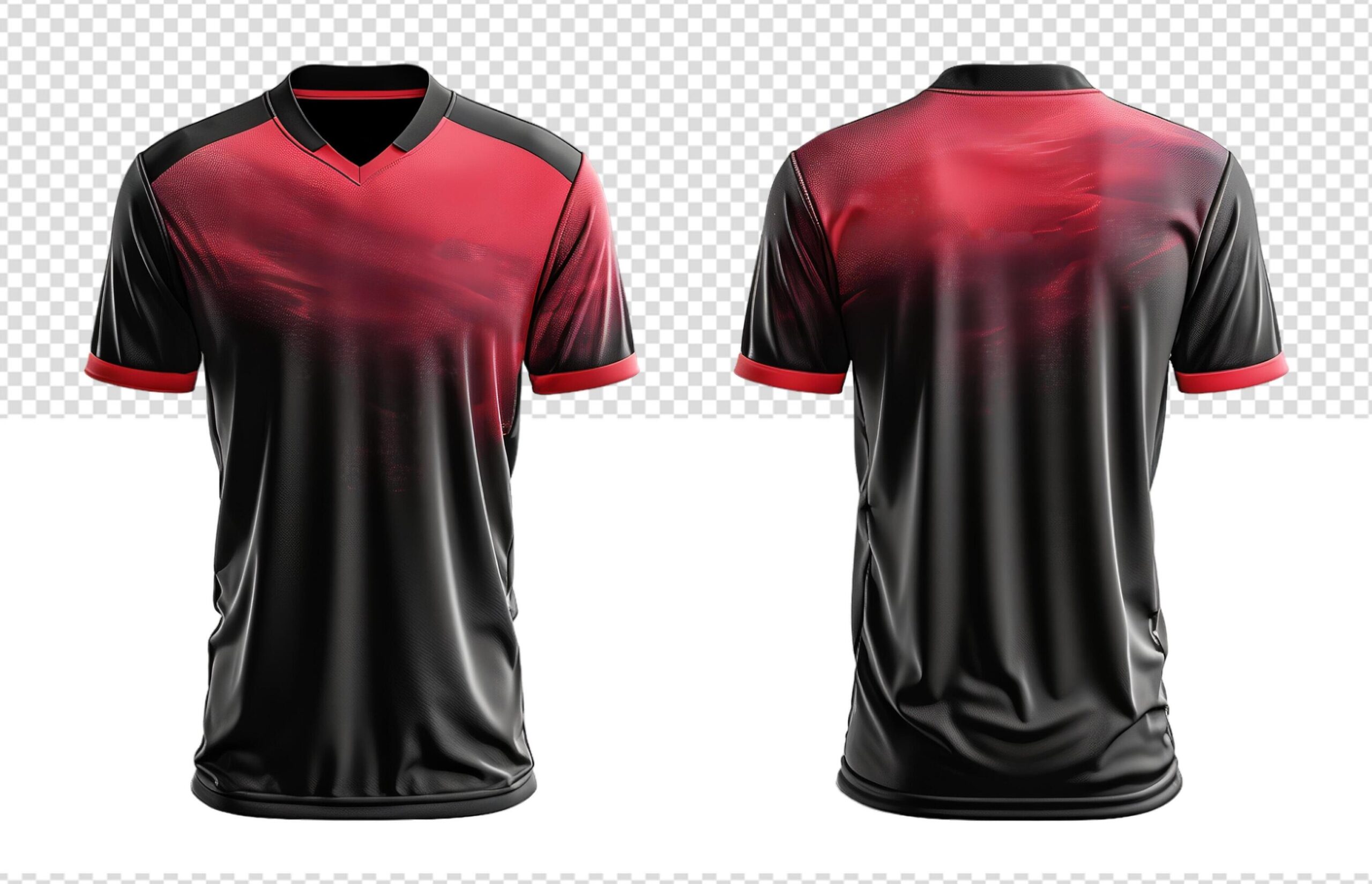 Sports-jersey-uniform-template-with-red-and-black-pattern-generated-ai-free-photo