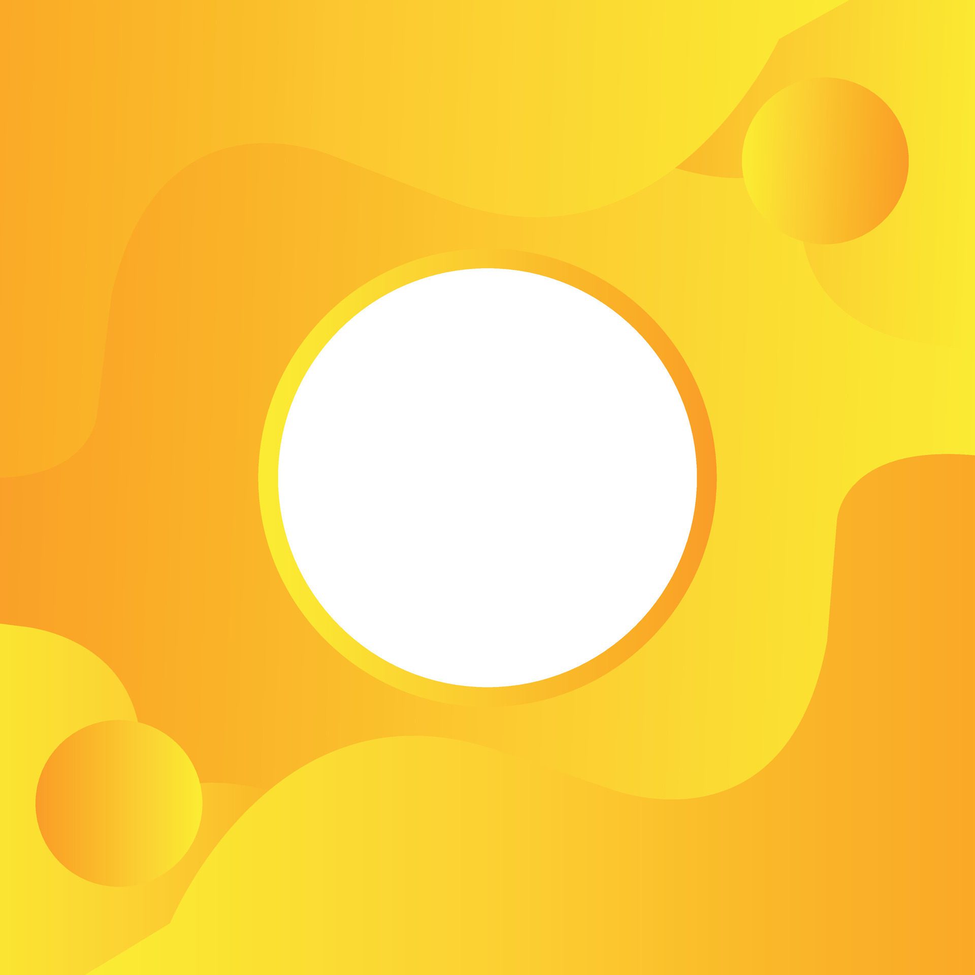 Yellow-abstract-background-blank-white-circle-free-vector