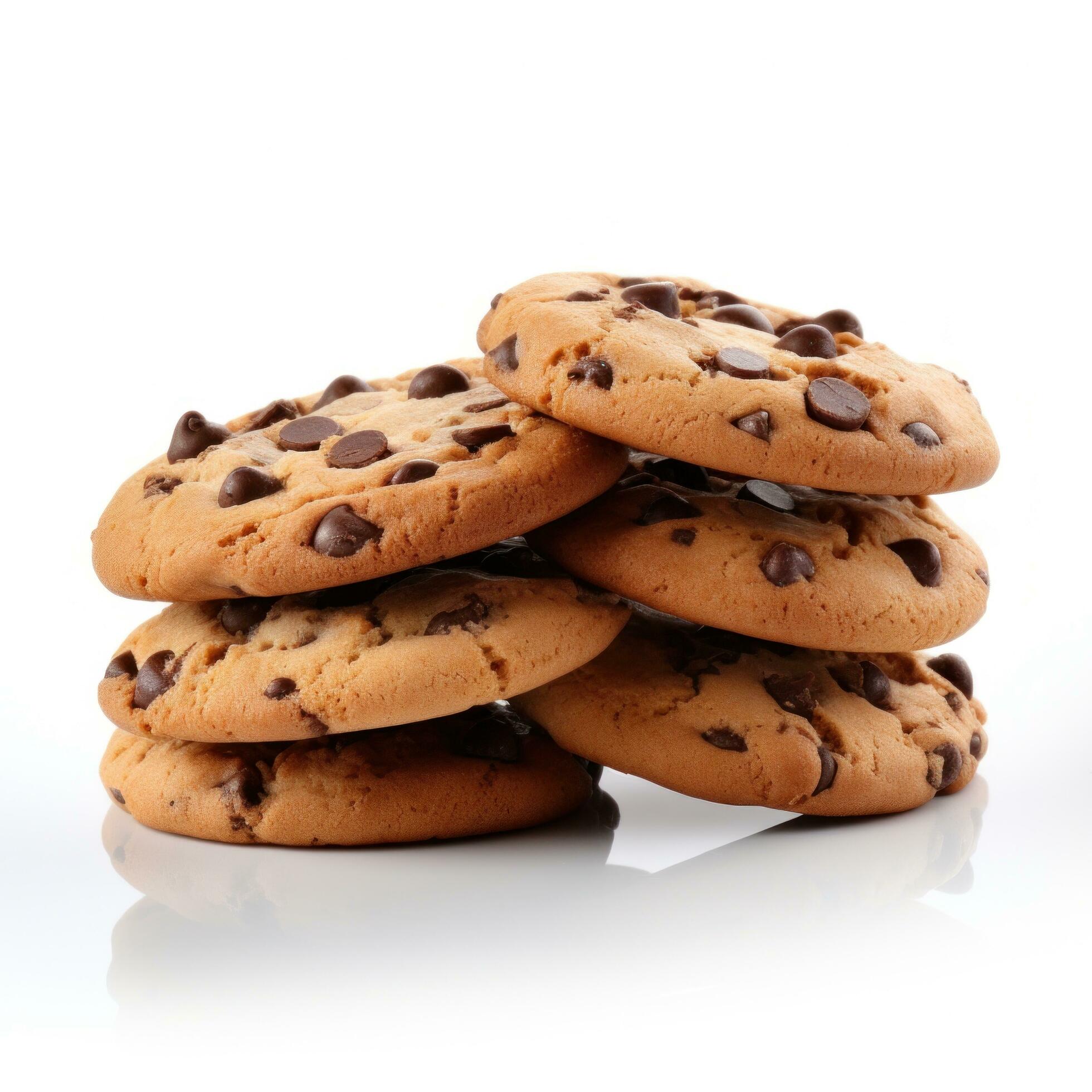 Ai-generated-cookies-with-chocolate-chips-isolated-free-photo