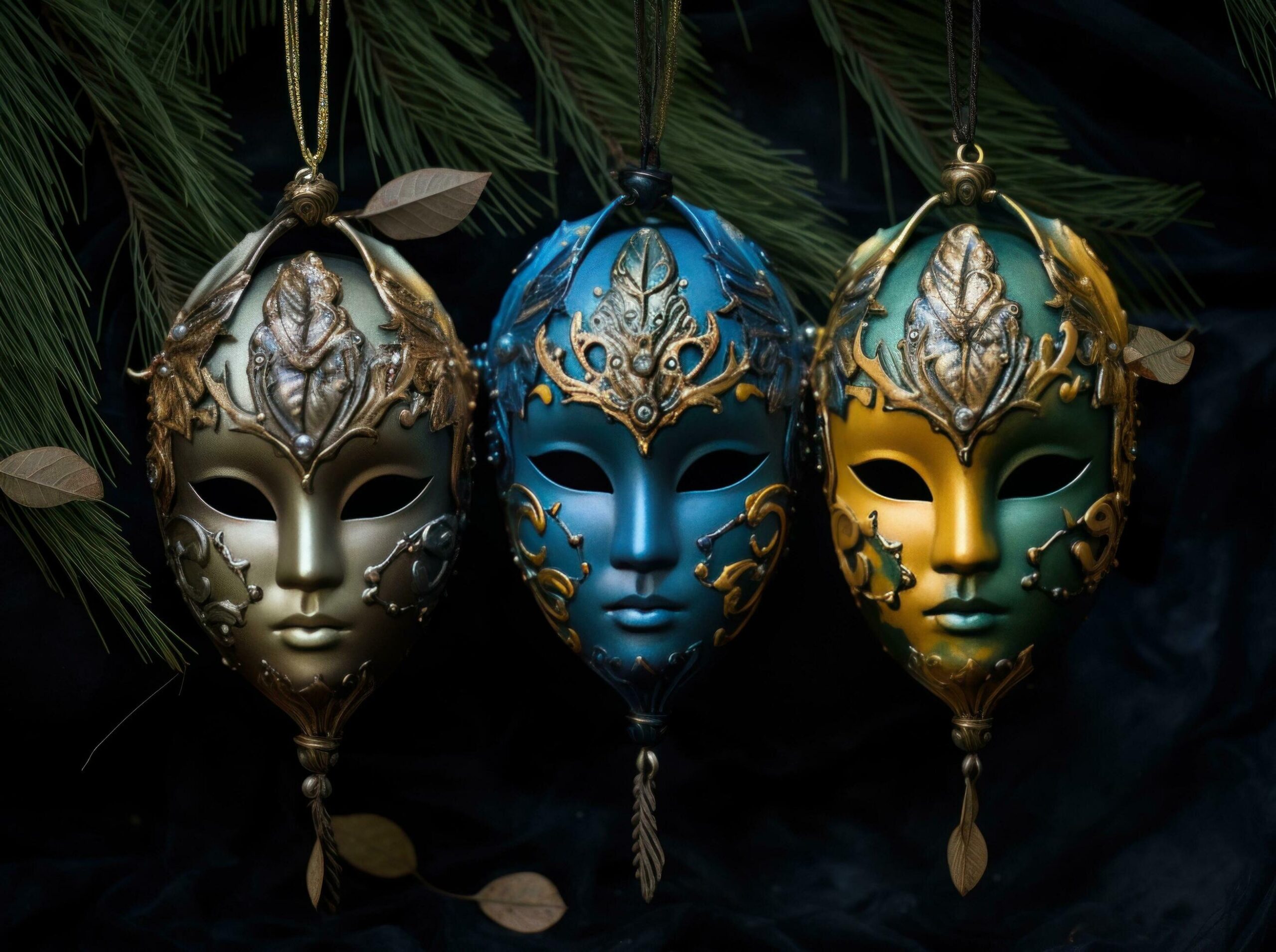 Ai-generated-happy-new-year-ornaments-free-photo