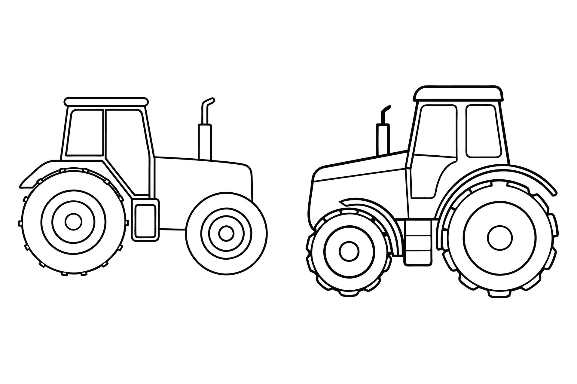 Ai-generated-tractor-outline-white-background-free-vector