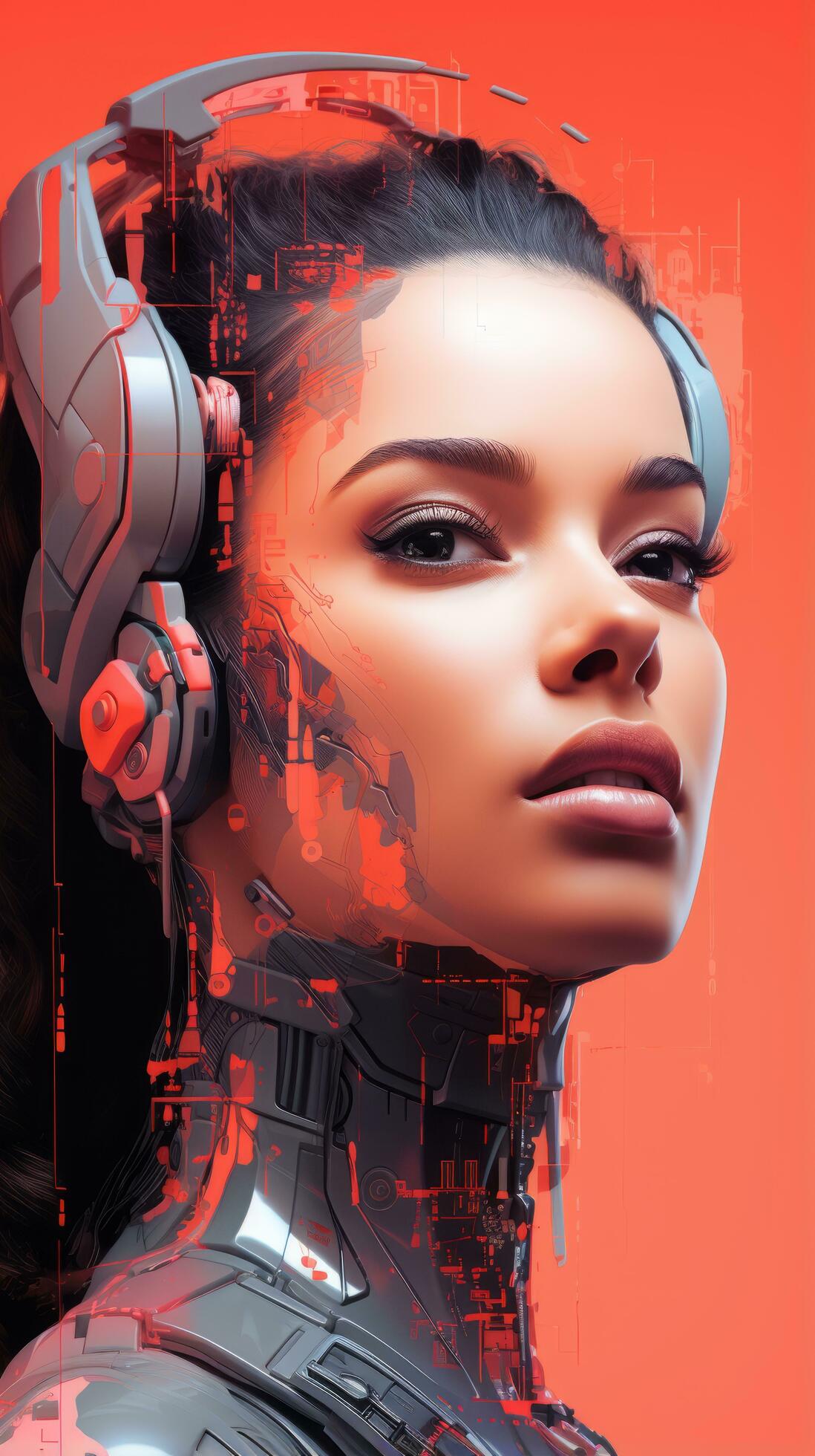 An-image-of-a-woman-with-headphones-on-her-head-generative-ai-free-photo