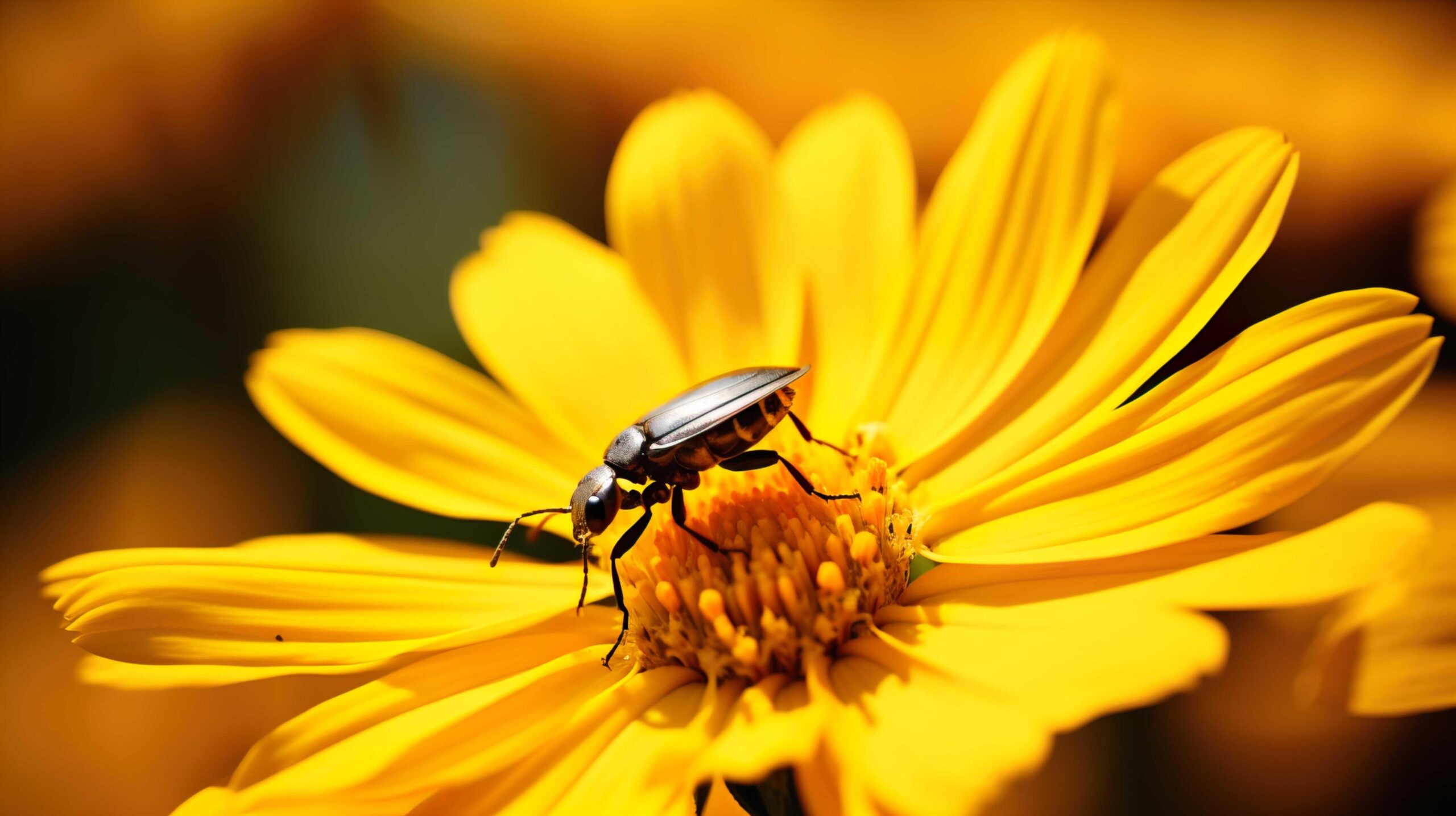 Close-up-of-insect-on-yellow-flower-steiermark-austria-generate-ai-free-photo