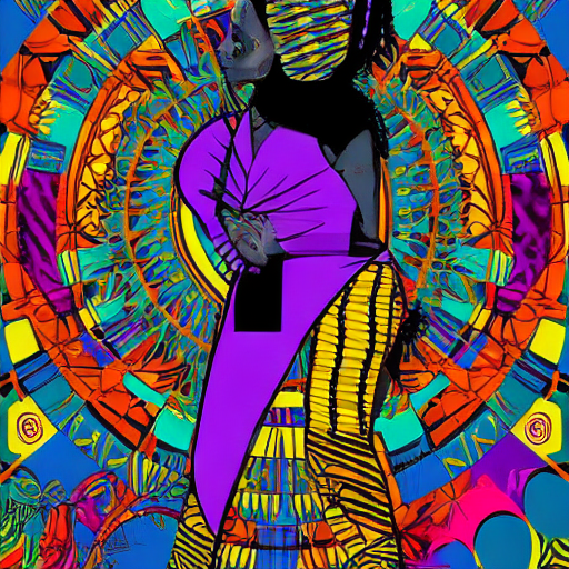 Hawaiian artists, modern portrait series of african women in colorful gear, in the style of aggressive digital illustration, bold shadows, airbrush art, close-up, pop art color palette, ultra hd, comic art --ar 1:2 --stylize 750 --v 6