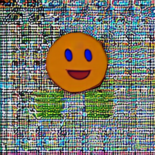 House smiley painted in a minimalistic way