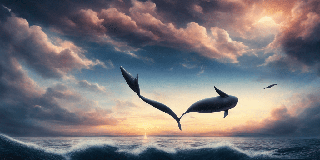 A beautiful scenery, digital rendering, trending on pixiv fanbox, whale in the sky, at the sunset, masterpiece, scene, hypnotic, studio lighting, very intricate, ultrarealistic photography, hyperdetailed, a surrealist dreamscape in a parallel universe, a warning for those who dare ponder into its endless harmony of horrors, intricate detail, realistic light, wide angle focused, cinematic