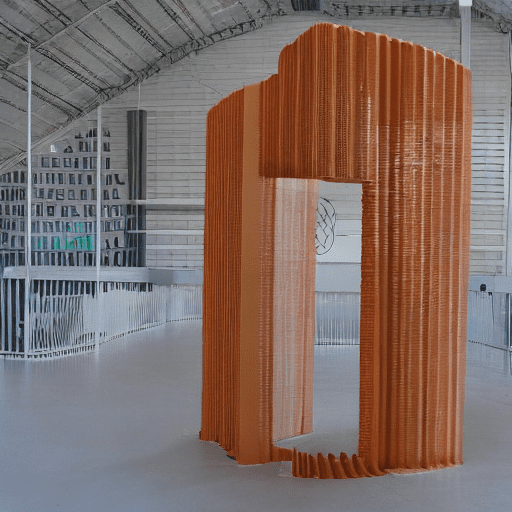. Explora el interior de un objeto o espacio a través de una escultura de cartón corrugado . Desvela las capas ocultas y revela la complejidad de lo cotidiano .