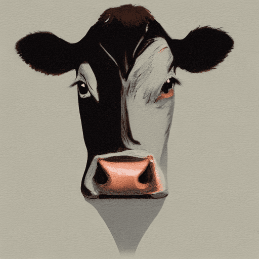 A cow minimalistic