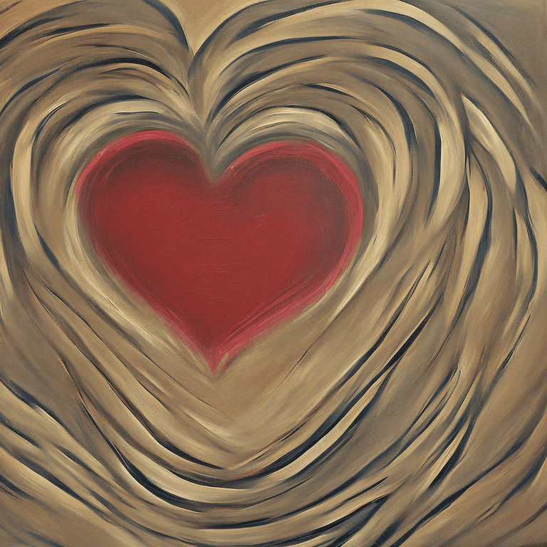 Beating heart, baskiat painting
