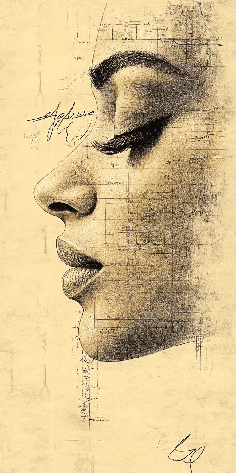 Graphite pencil drawing, simple, woman's face, by odilon redon --ar 1:2 --personalize 2gwf1qc --stylize 750 --v 6. 1