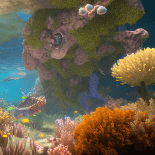High resolution photography, dreamy; pov, underwater, 3d game, realistic graphics, underwater exploration, subnautica, 8k, intricate detail, aphotorealistic, realistic light, wide angle, masterpiece, underwater relief, main menu image, very wide, empty relief only