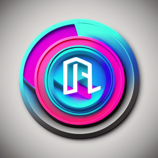 Futuristic-looking logo of 'mlbb' vibrant --ar 1:1 --stylize 750 --no text
