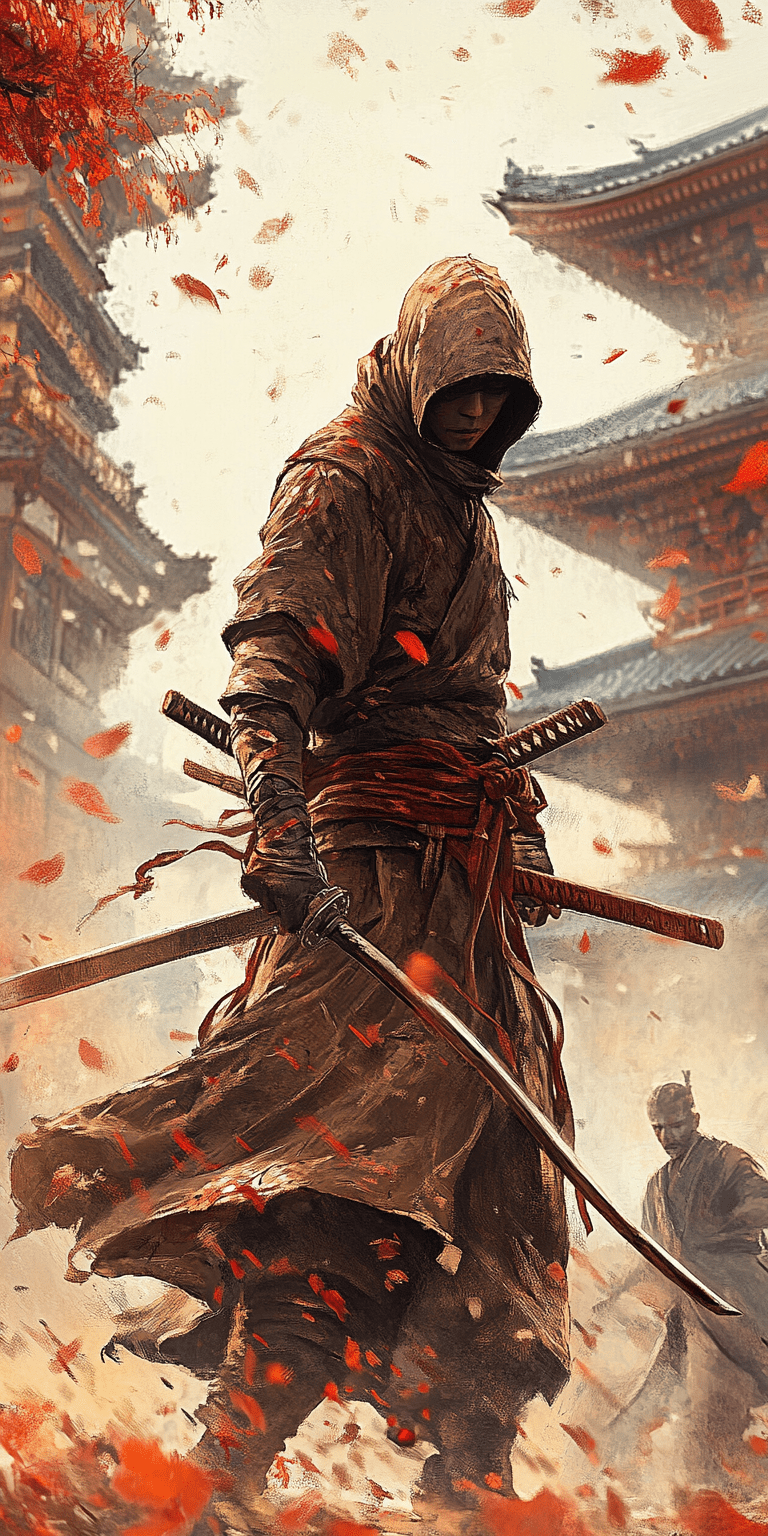 A ninja, in the style of takeshi murata --ar 1:2 --personalize 2gwf1qc --stylize 750 --v 6. 1