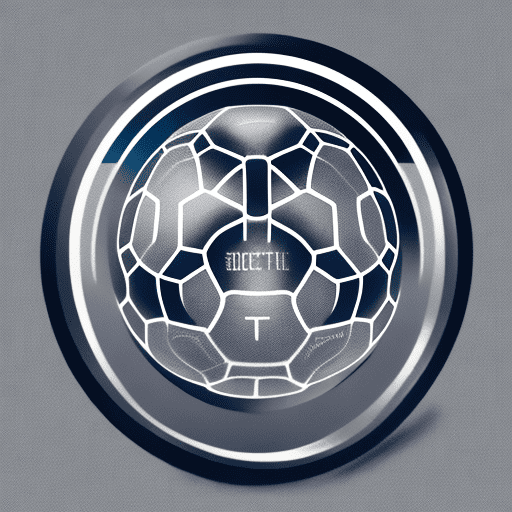 Create a sleek and futuristic logo for kickstart: national soccer talent search. The design should feature a minimalistic soccer ball with abstract geometric shapes or lines, hinting at both the sport and modern technology. The word 'kickstart' should be in a clean, futuristic font with metallic or gradient tones like silver and dark blue. Use minimalistic elements to create a sense of innovation, and incorporate a subtle star or forward arrow to symbolize the aspirational journey of the contestants.
