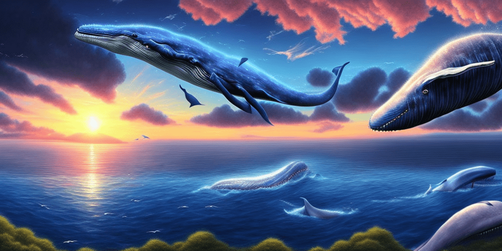 A beautiful scenery, digital rendering, trending on pixiv fanbox, panoramic landscape with blue whale flying in the sky at the sunset, masterpiece, scene, hypnotic, studio lighting, very intricate, hyperdetailed, a surrealist dreamscape in a parallel universe, a warning for those who dare ponder into its endless harmony of horrors, intricate detail, realistic light, wide angle focused, cinematic, horrible and dreamy landscape