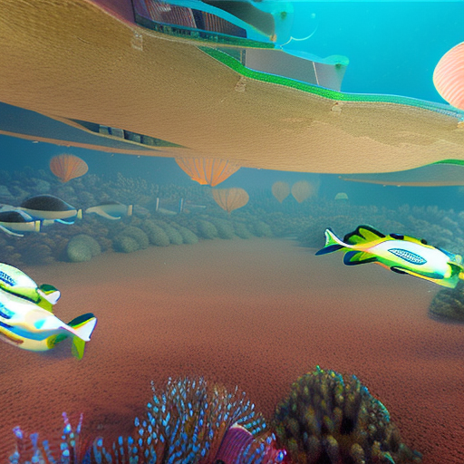High resolution photography, dreamy; pov, underwater, 3d game, realistic graphics, underwater exploration, subnautica, 8k, intricate detail, aphotorealistic, realistic light, wide angle.