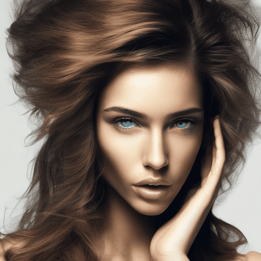 Face of a super model