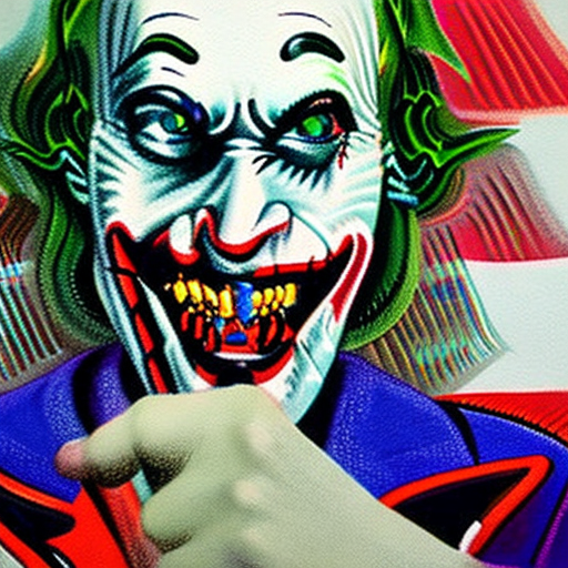 Pastel drawing of joker, (white background) , hyperrealistic, super sharp, highly detailed, ultra high definition, 4k, 8k