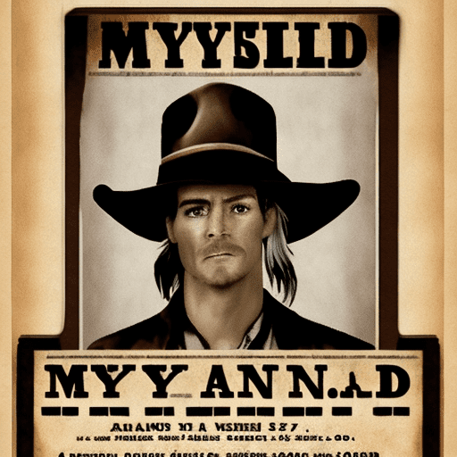 Western style wanted poster for mykeylv with a reward of $3. 27