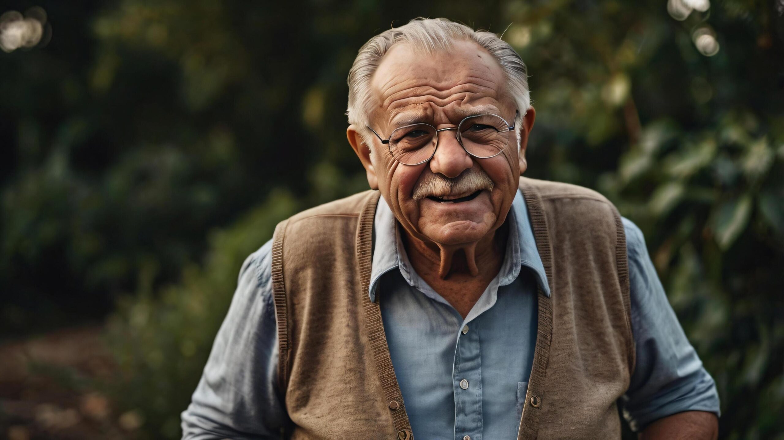 A-realistic-depiction-of-a-grandfather-prone-to-back-pain-generated-by-ai-free-photo