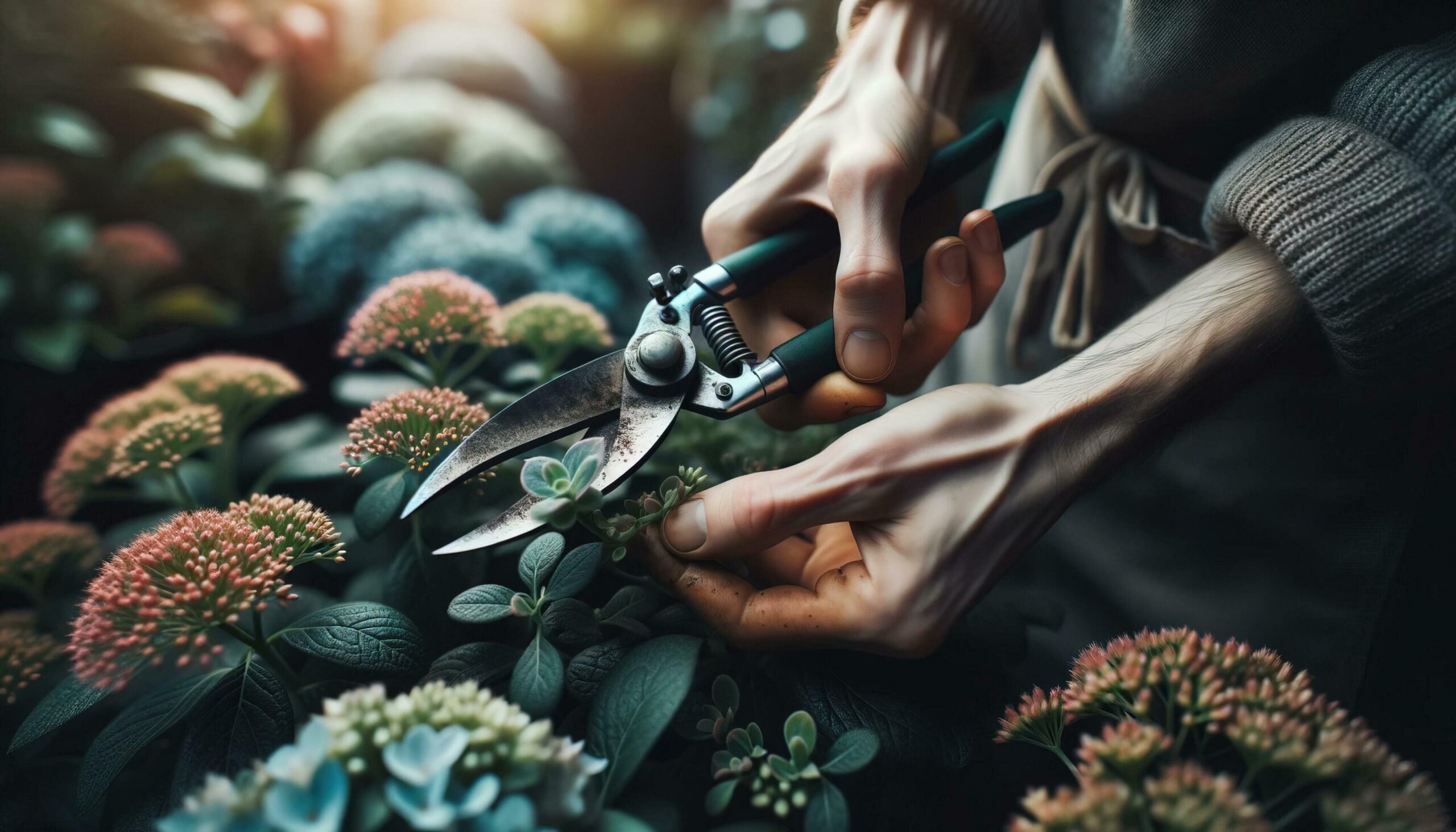 Ai-generated-a-gardener-meticulously-tends-to-the-living-botanical-wonders-in-the-rooftop-garden-generative-ai-free-photo