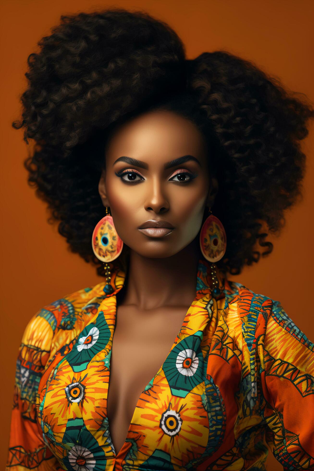 Ai-generated-ankara-splendor-celebrating-black-month-with-colorful-fashion-free-photo