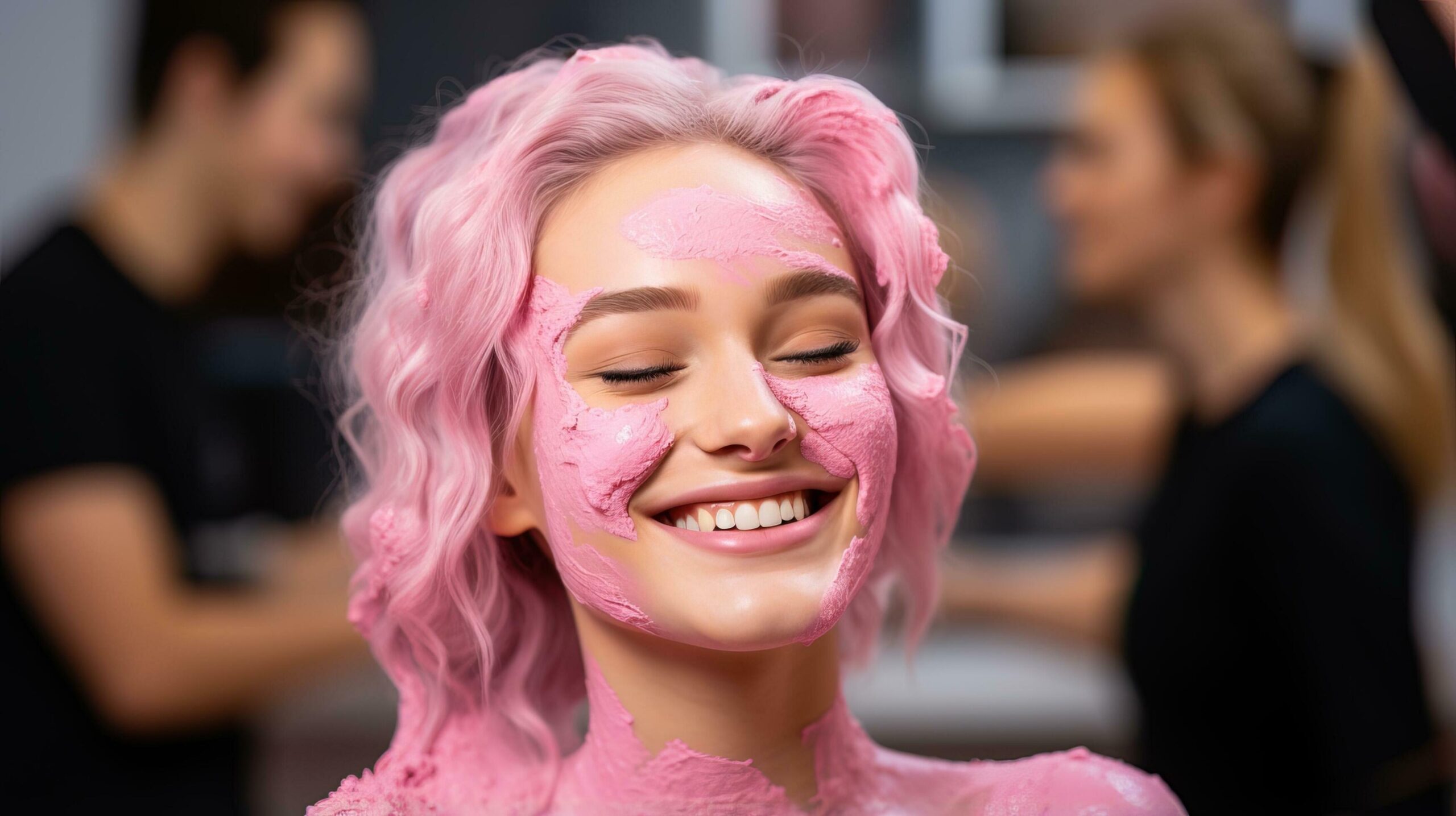 Ai-generated-woman-enjoying-a-day-at-the-beauty-salon-generative-ai-free-photo
