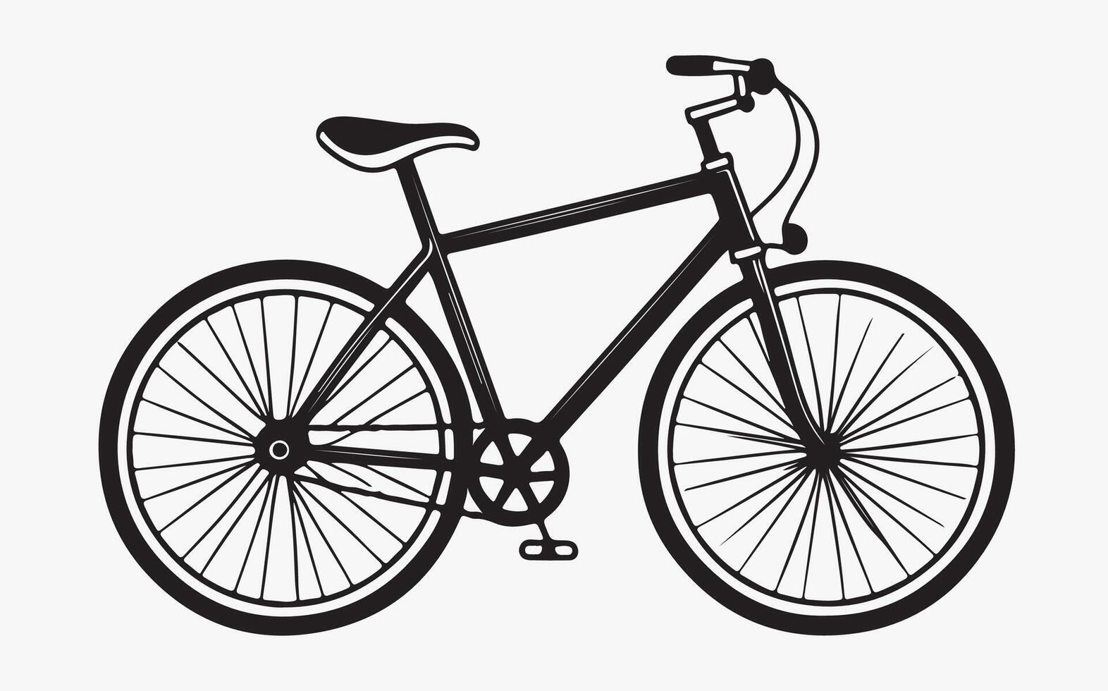Bicycle-line-art-icon-free-vector