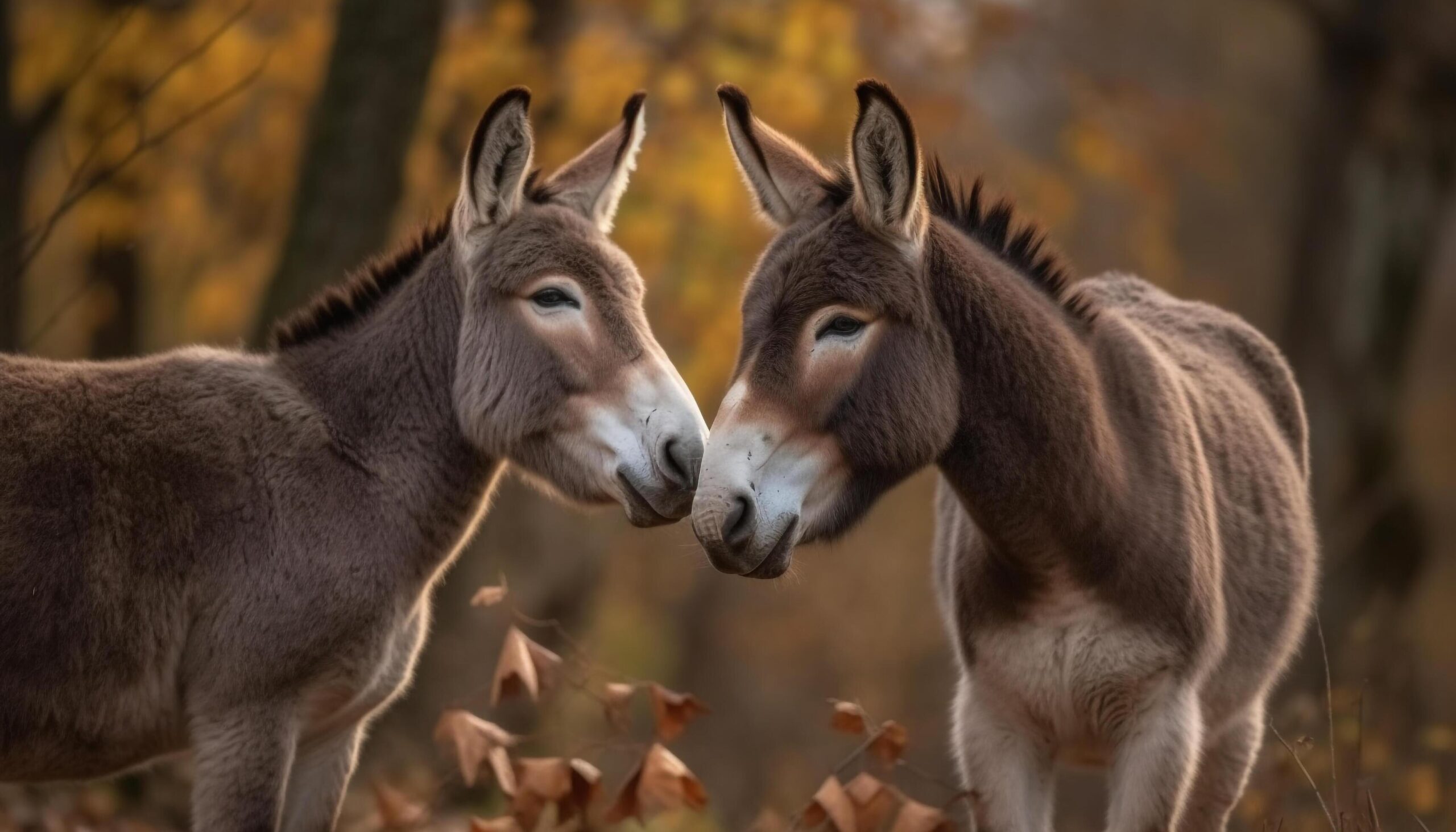 Cute-donkey-in-meadow-enjoying-nature-beauty-and-friendship-generated-by-ai-free-photo
