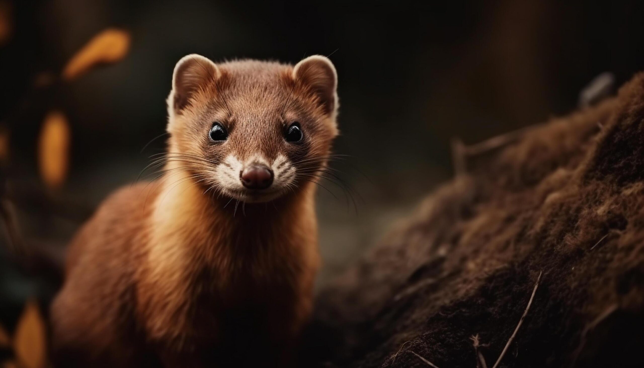 Cute-mammal-small-and-furry-looking-at-camera-in-nature-generated-by-ai-free-photo