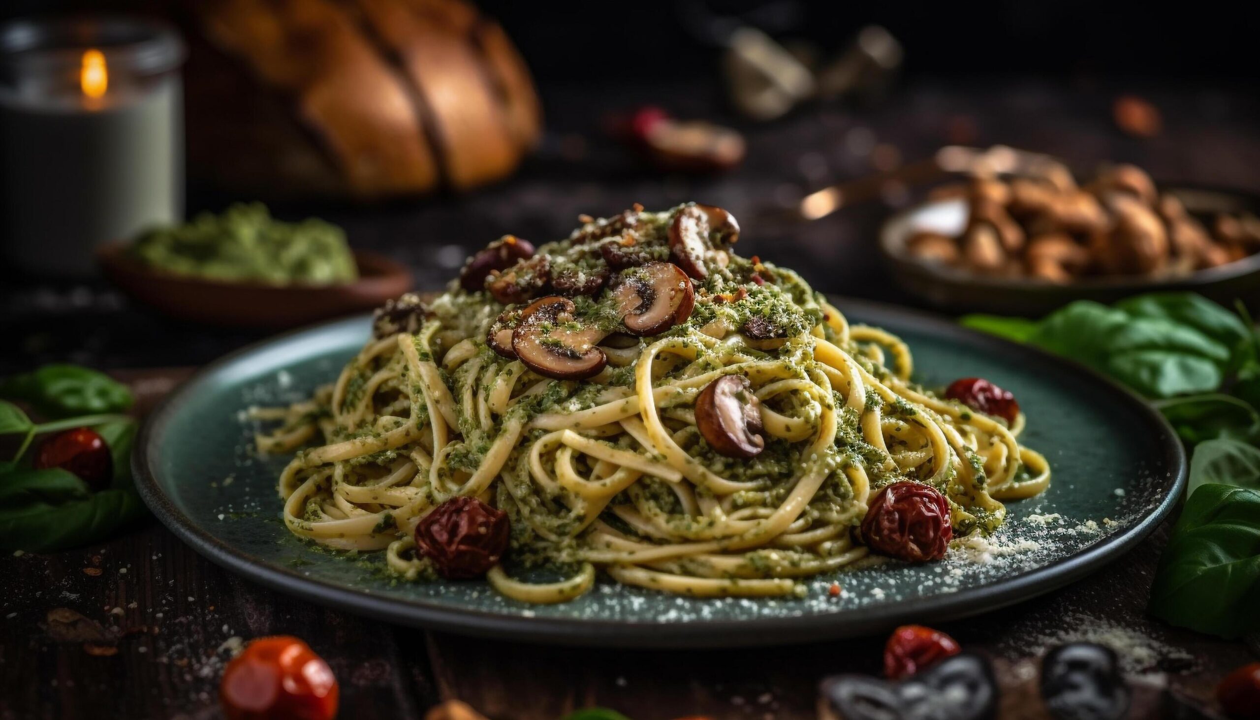 Freshness-and-rustic-italian-culture-on-a-homemade-gourmet-meal-generated-by-ai-free-photo