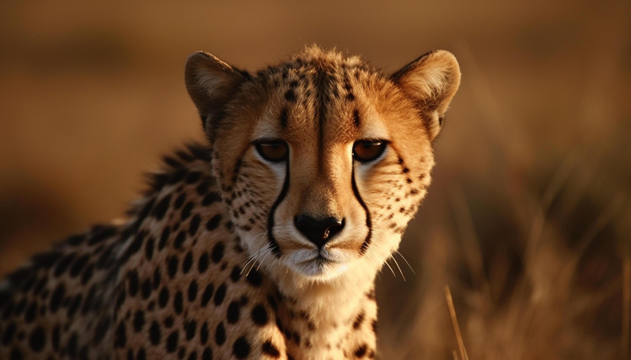 Majestic-cheetah-walking-in-the-wilderness-staring-with-alertness-generated-by-ai-free-photo