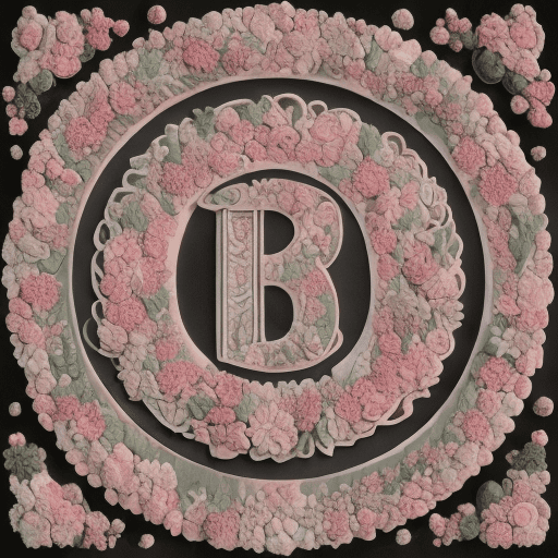 A slogan 'shana tova & mehila' written in capital letters, made up of individual stone-like letters. These letters are intricately surrounded by a variety of flowers, including roses in shades of pink and white, as well as other smaller blooms and leaves. The entire composition is set against a dark, almost black, background, which accentuates the vibrant colors of the flowers and the text.