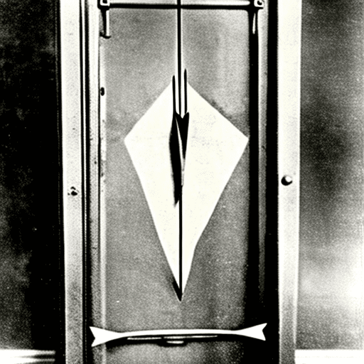 Arrow on a 1900's lift