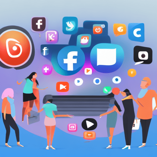 Create an image of a diverse group of content creators working across different social media platforms. They are engaging in various monetization activities like affiliate marketing, sponsored content, and selling products. The scene should include visual elements representing popular platforms like instagram, tiktok, youtube, and facebook, with icons or logos subtly integrated. The creators should be using tools like laptops, smartphones, and cameras, symbolizing their online work. The background can show a vibrant, digital workspace filled with creative tools and content ideas, reflecting a dynamic and entrepreneurial atmosphere.