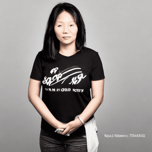 Woman in a black tshirt, in the style of sterling silver highlights, samyang af 14mm f/2. 8 rf, realistic portrait --ar 71:128 --stylize 750 --v 6