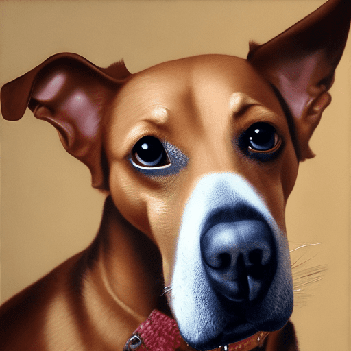 Portuguese podenco dog, hyperrealism, royal portrait