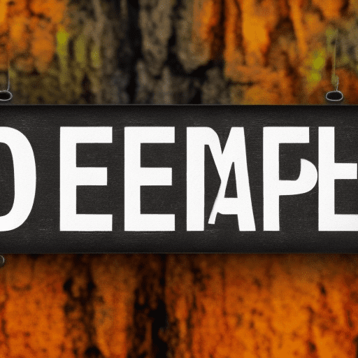 Image of a sign with "deep learning" text on it
